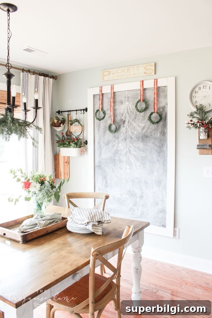 Christmas Kitchen 2018: Festive Recipes and Holiday Menu 2 Christmas kitchen decorated with red accents and greenery