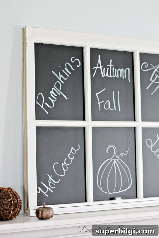 Chalkboard Window