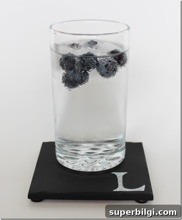 Chalkboard Paint Monogrammed Coasters