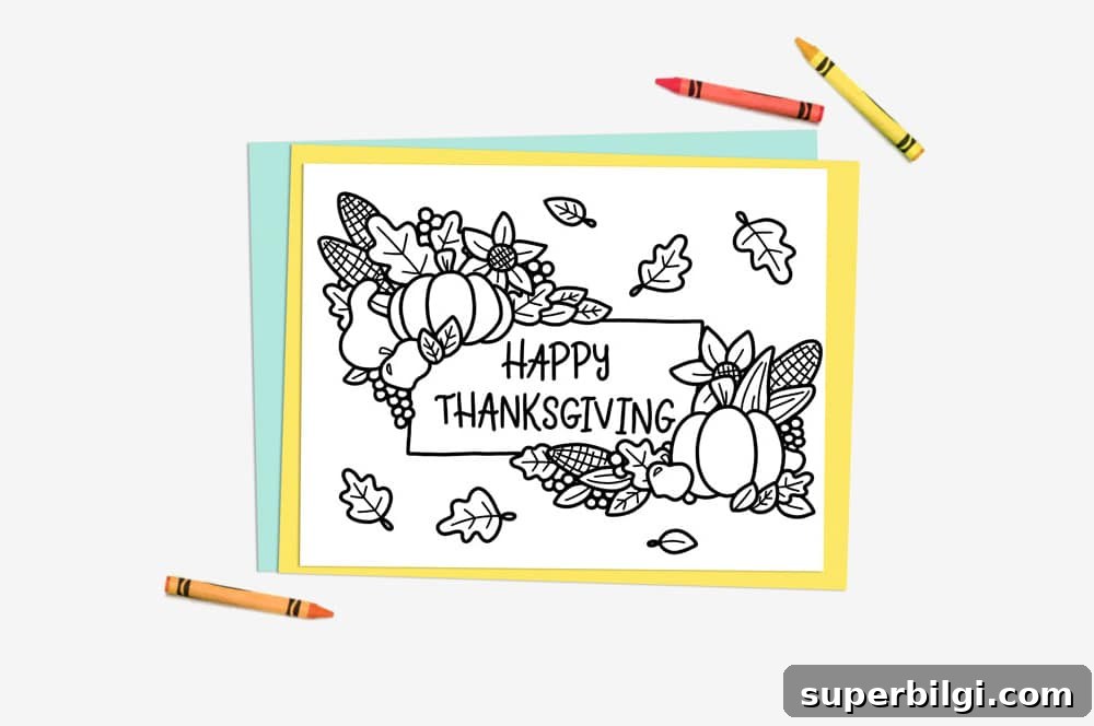 Free Printable Thanksgiving Coloring Pages for Kids and Adults 4 Thanksgiving Coloring Pages