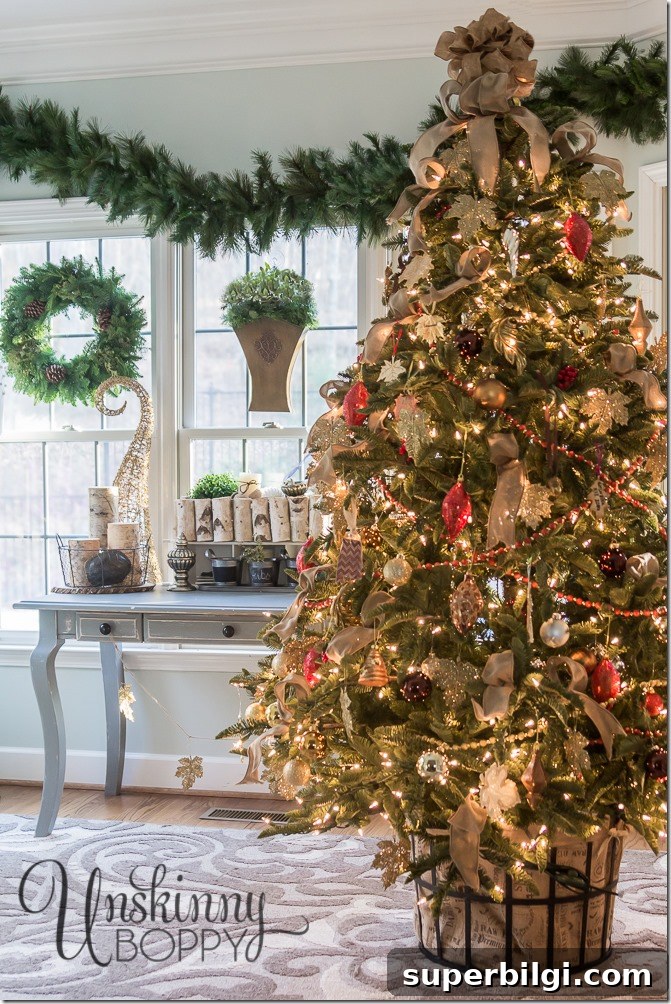 Christmas Tree Stands for Stable and Stylish Holiday Trees 13 metal basket and burlap sack tree stand