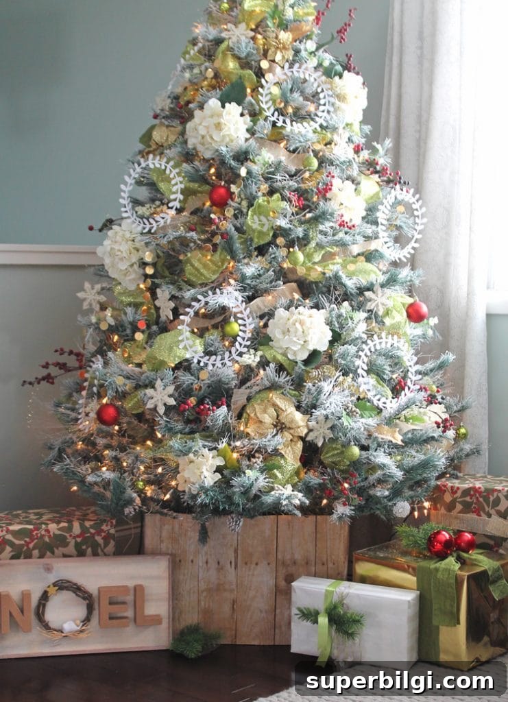 Christmas Tree Stands for Stable and Stylish Holiday Trees 10 Faux wooden beam tree collar
