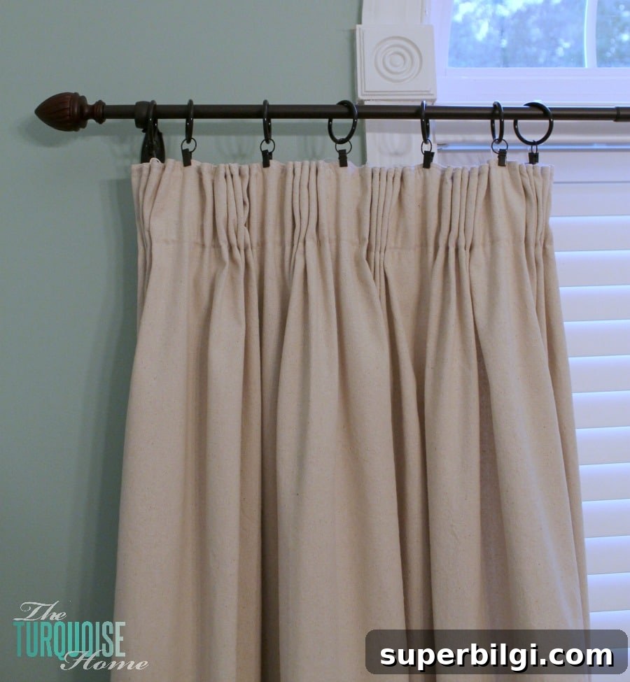 DIY Pleated Curtains: Turn Messy Drapes into Tailored Panels 11 DIY Easy Pleated Curtains