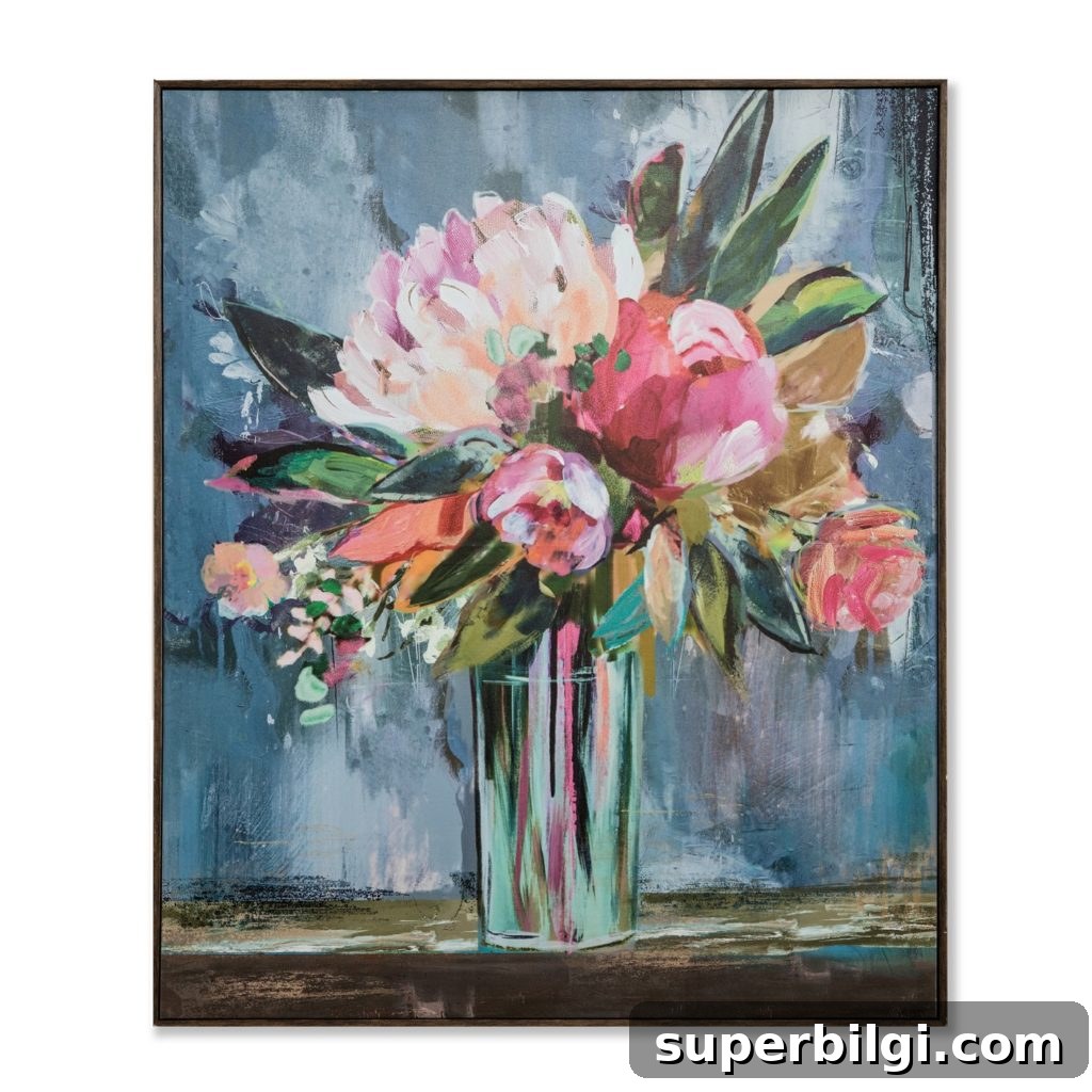 Girls' Bathroom Refresh: Design Plans and Mood Board 5 Floral Canvas Art for the Girls' Bathroom Refresh