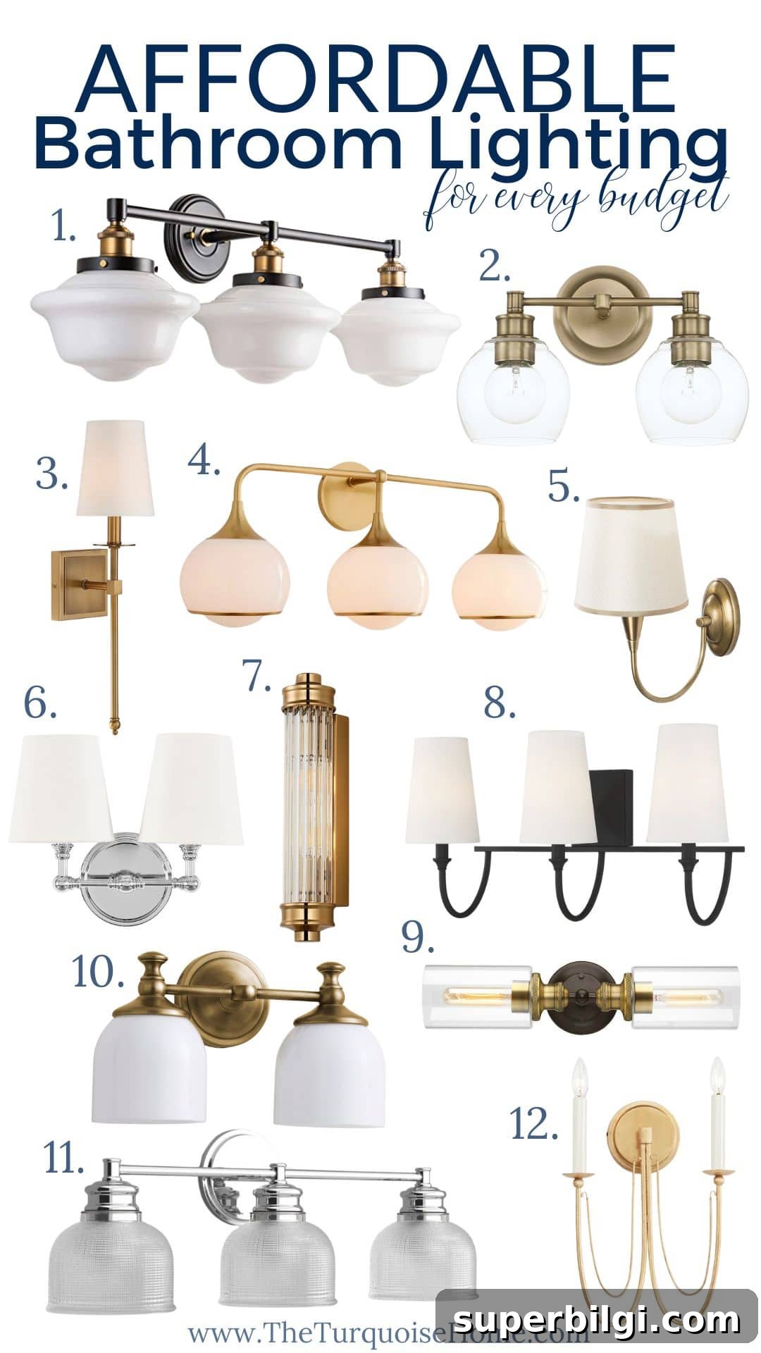 Affordable Bathroom Lighting for every budget!