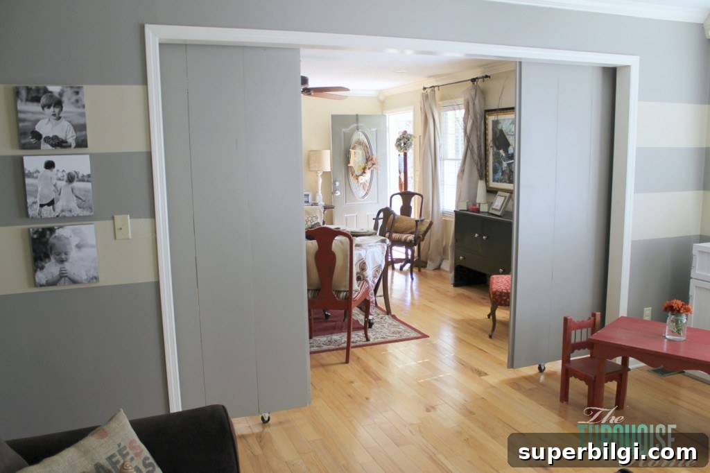 Transform a Formal Dining Room into a Functional Playroom 12 Formal Dining Room to Functional Play Room | TheTurquoiseHome.com