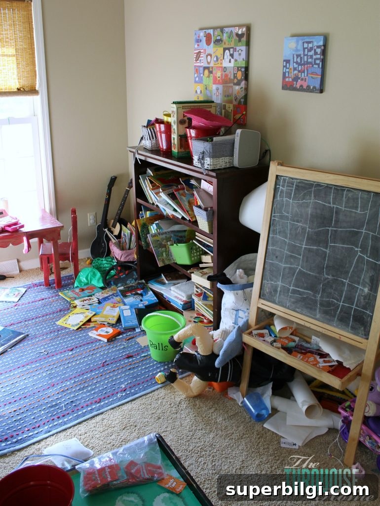 Transform a Formal Dining Room into a Functional Playroom 5 Formal Dining Room to Functional Play Room | TheTurquoiseHome.com