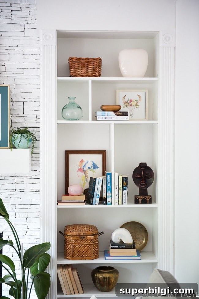Bookshelf Styling Ideas to Transform Your Bookcase 15 How to Decorate a Bookshelf -- Billy Bookcase Built-ins with Storage