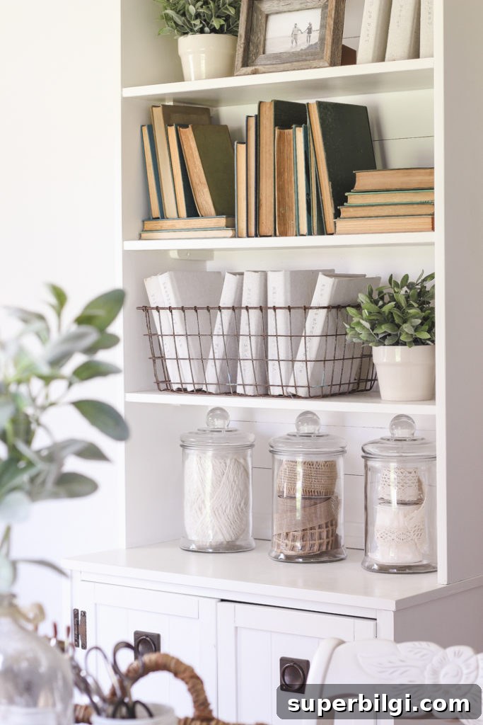 Bookshelf Styling Ideas to Transform Your Bookcase 6 Books as bookshelf decor from Love Grows Wild