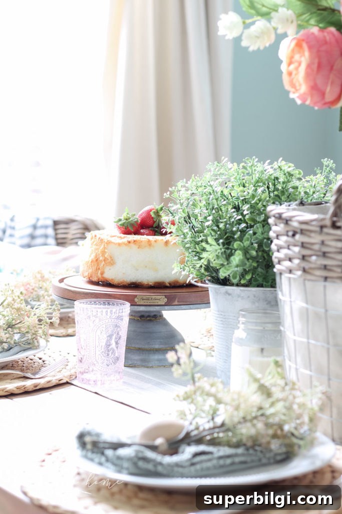 Spring Floral Tablescape Ideas for Elegant Dining 8 Hearth and Home with Magnolia Cake Stand - the best!