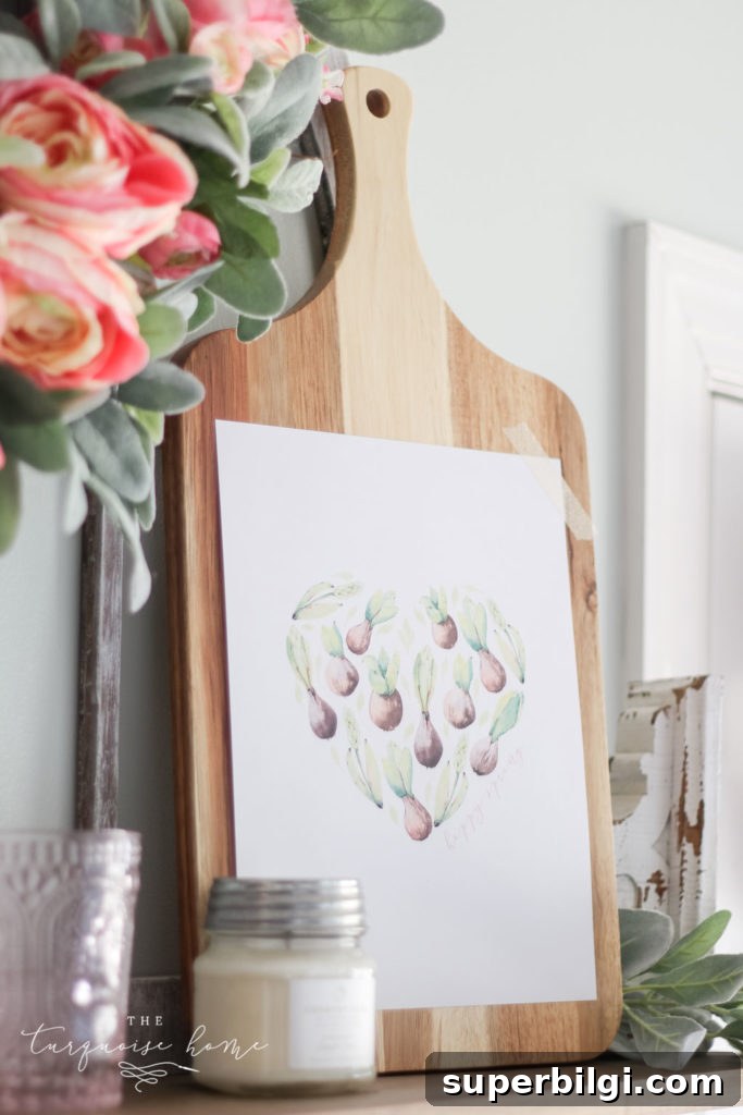 10 Free Floral Spring Printables to Download 4 Heart succulents free spring printable!