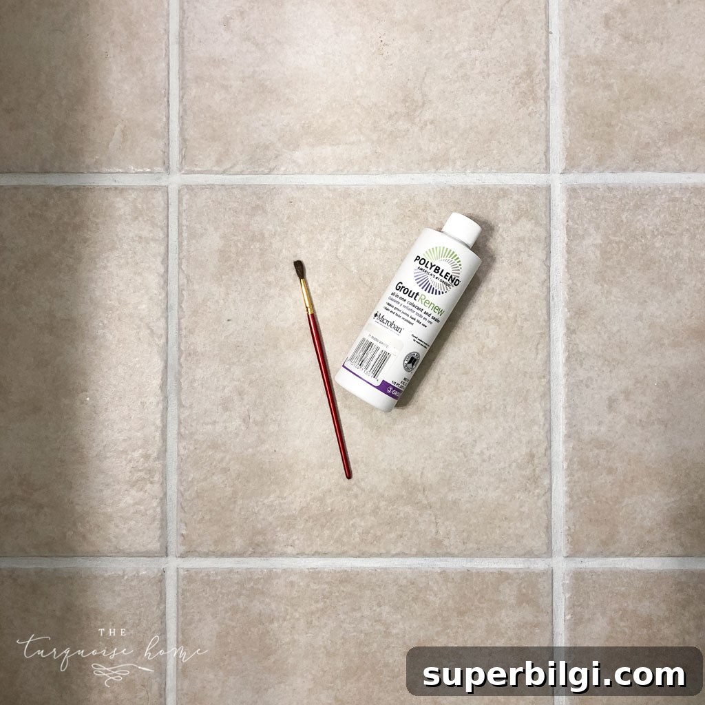 How to Refresh Grout with Grout Paint 6 How to use grout paint and make grout white again! Use Polyblend Grout Renew!