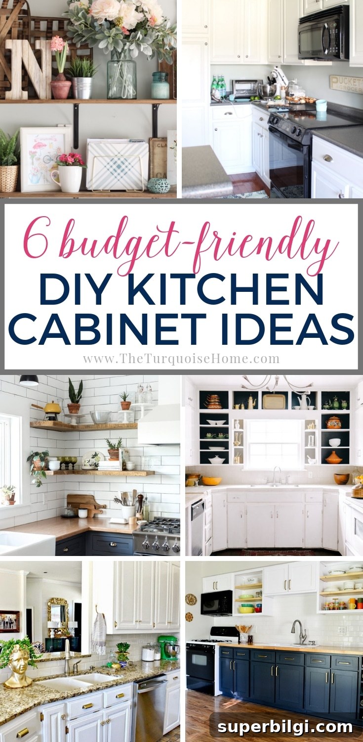 DIY Kitchen Cabinet Makeovers on a Budget 2 6 Budget-Friendly DIY Kitchen Cabinet Decor Ideas