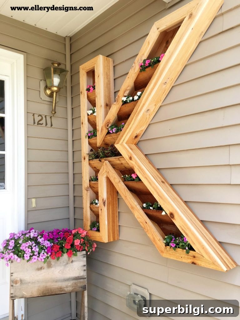 DIY Monogram Ideas for Every Room in Your Home 9 DIY Monogrammed Cedar Planter