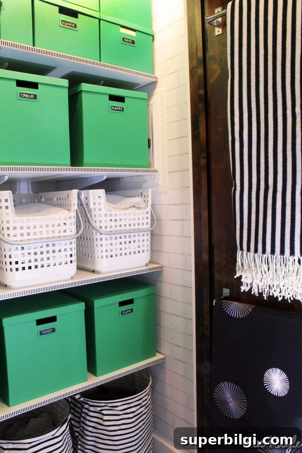 Linen Closet Organization: Smart Storage Tips and Ideas 10 Yet another inspiration piece for learning how to organize a linen closet is this beautiful closet from Blue I Style.