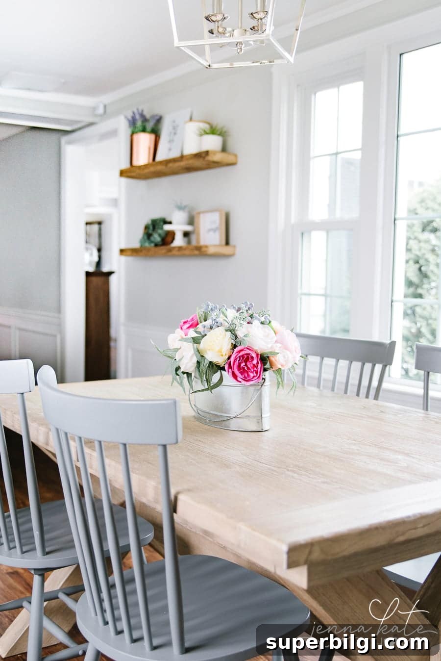 10 Gray Paint Colors That Transform Your Home 5 Repose Gray in the dining room