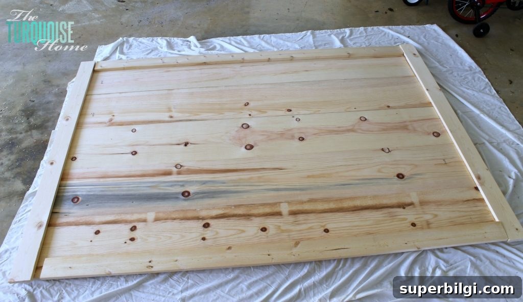 DIY Sliding Barn Door: Step-by-Step Build Guide 5 DIY Simple Sliding Barn Doors | TheTurquoiseHome.com