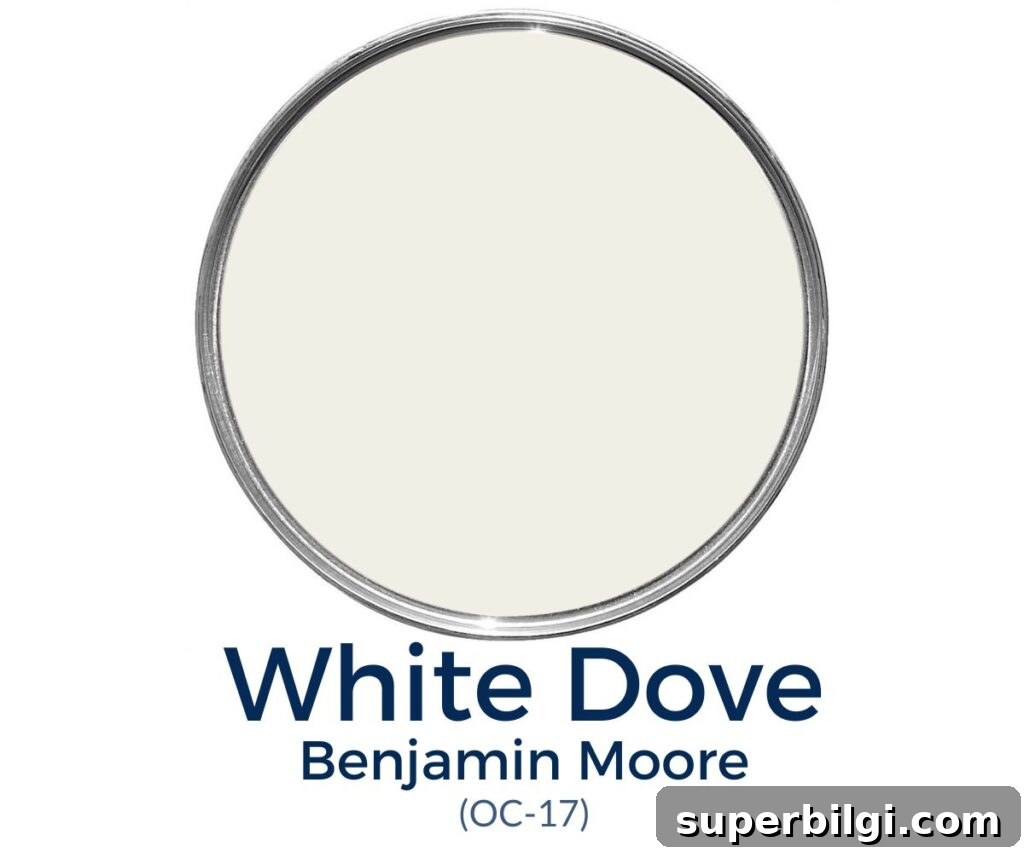 Benjamin Moore White Dove OC-17 Paint Color Guide 2 white dove paint color review
