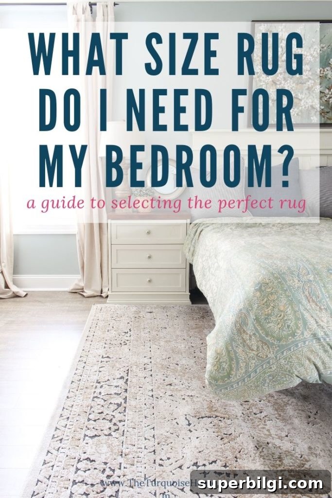 How to Choose the Right Rug Size for Your Bedroom 2 What size rug do I need for my bedroom? Rug under a king bed | Rug under a queen bed | rung under bed