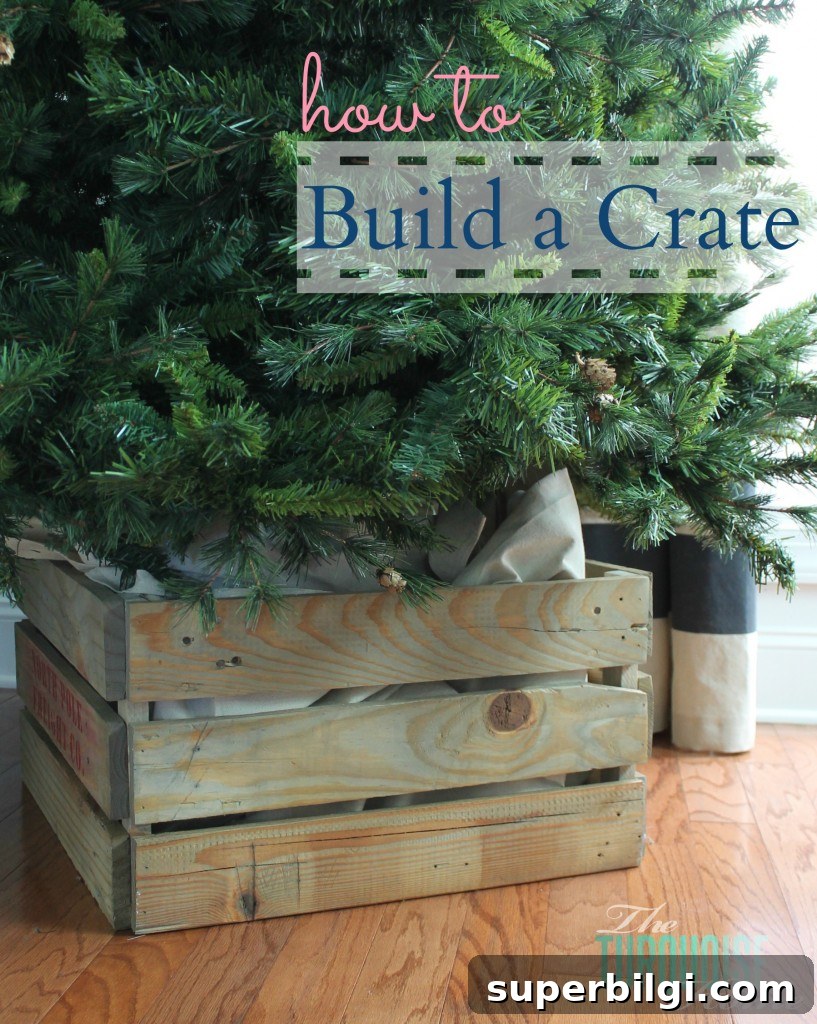 How to Make a Christmas Tree Collar: DIY Tutorial 2 How to Build a Crate