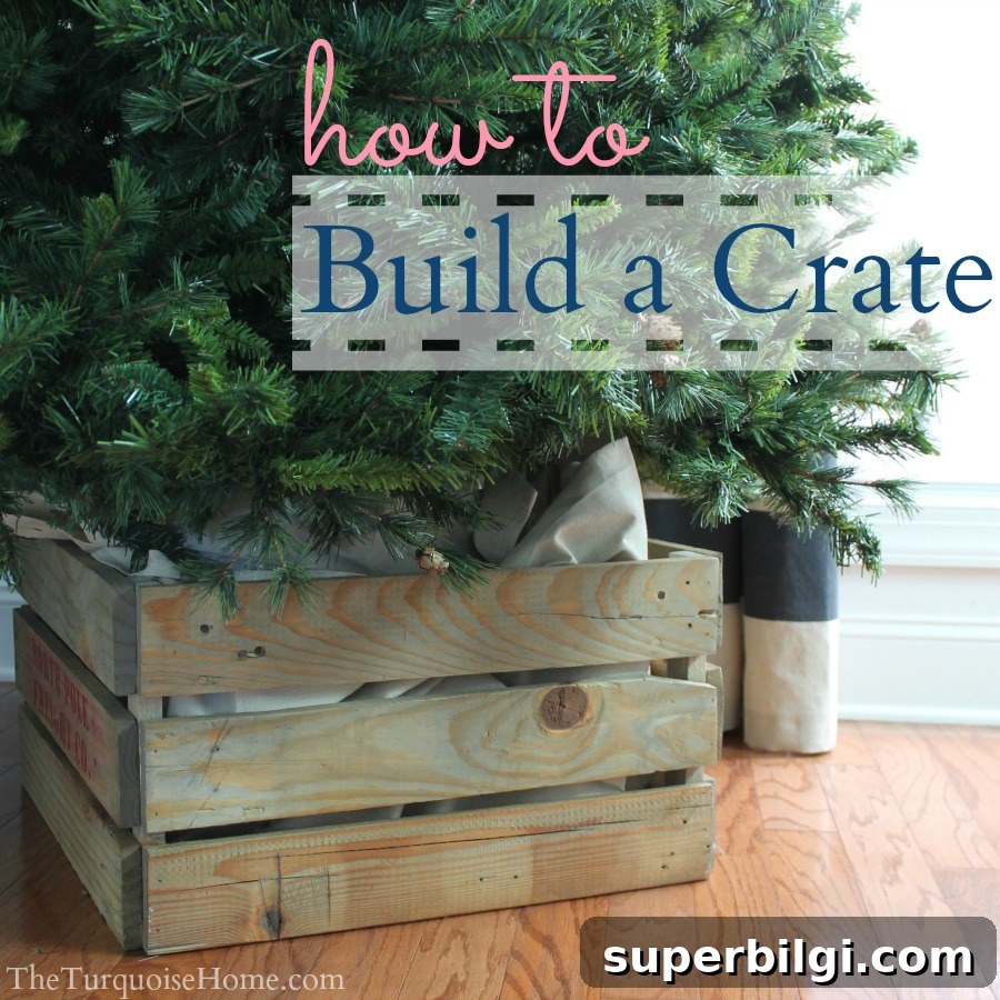 How to Make a Christmas Tree Collar: DIY Tutorial 9 How to Build a Crate from Pallets