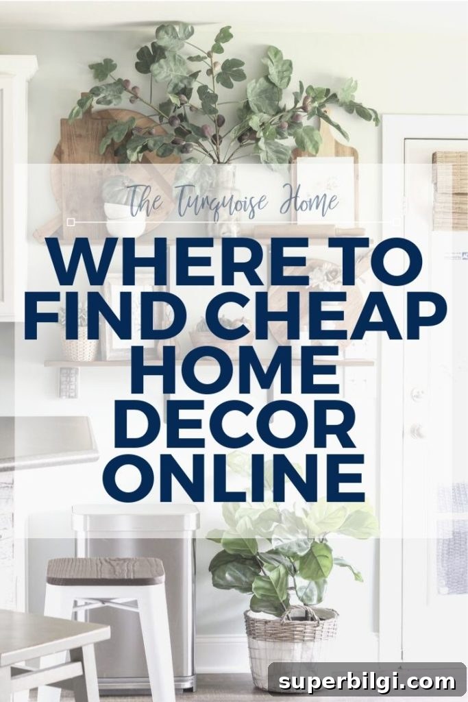 Where to find cheap home decor online.