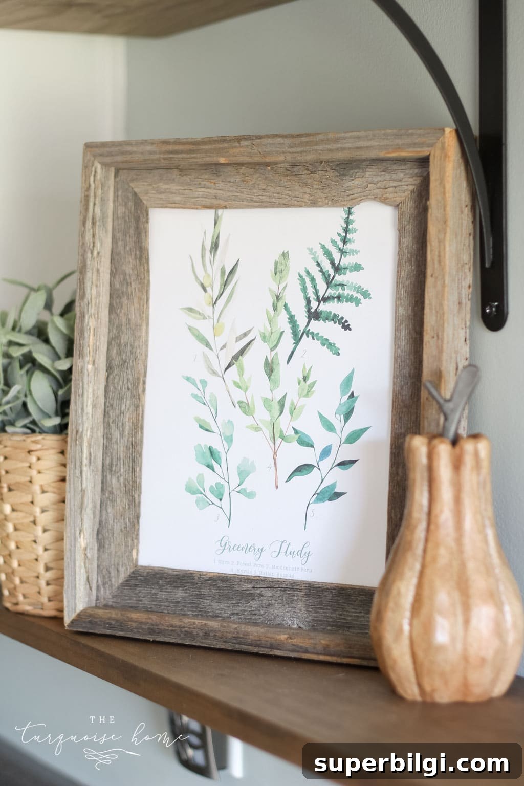 Greenery Study Fall Printables for you! Enjoy free fall printables for your home decor.