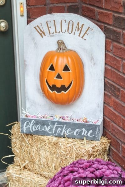 DIY Halloween Decorations: Creative Ideas for Your Home 13 This adorable DIY Lighted Pumpkin Candy Holder is simple to make with just 2 supplies and a few regular household tools!