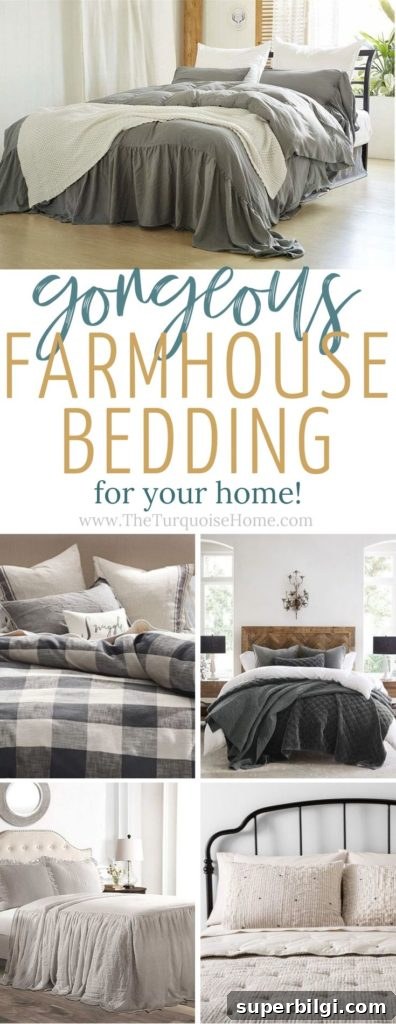 Farmhouse Bedding Ideas to Refresh Your Bedroom 19 Tons of farmhouse bedding options for your home!