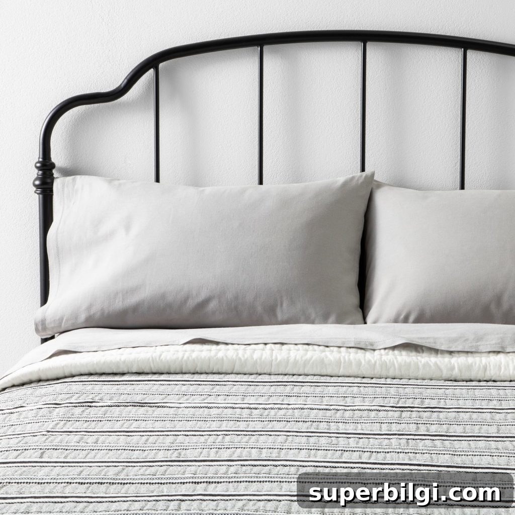 Farmhouse Bedding Ideas to Refresh Your Bedroom 8 Textured Stripe Quilt | Farmhouse Bedding