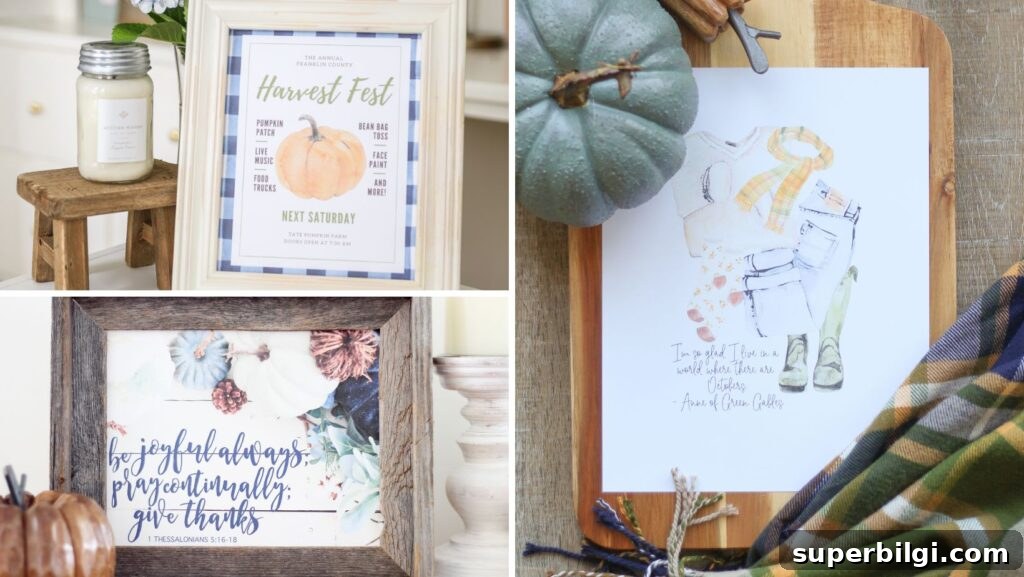 25+ Free Fall Printables for Cozy Autumn Home Decor 4 Harvest Fall Printables