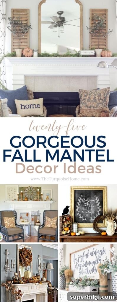 Fall mantel decor ideas