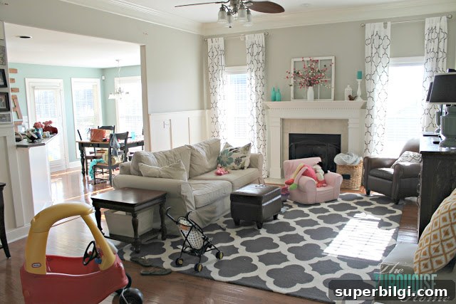 Living Room Makeover Final Reveal: Stunning Before and After 20 Real life living room with toys and everyday clutter