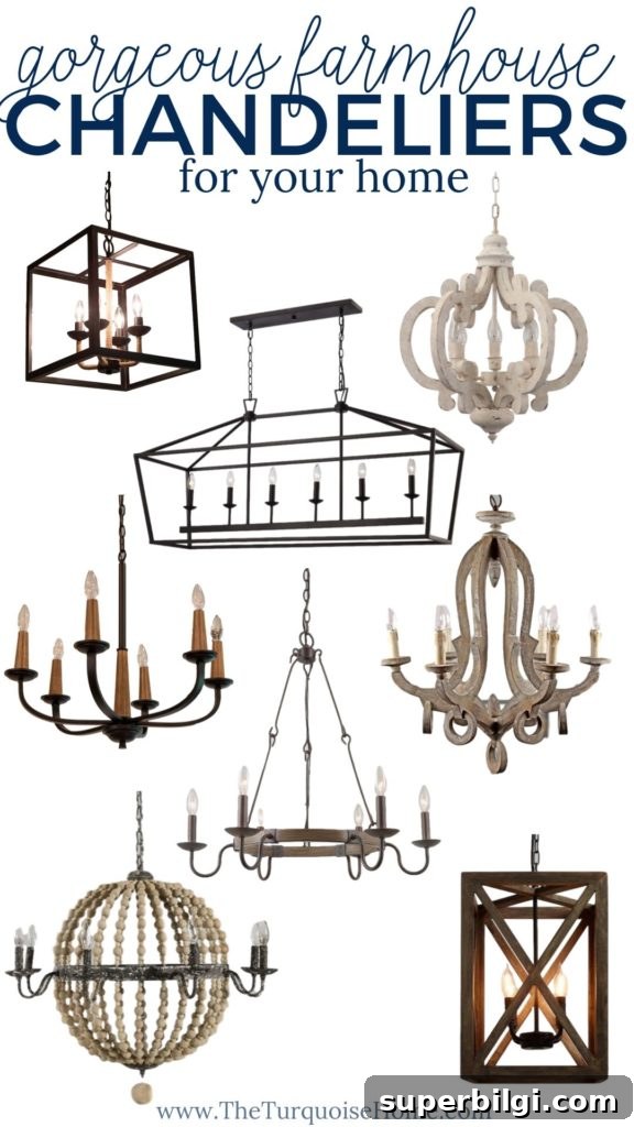 12 Farmhouse Chandelier Ideas to Transform Your Home 2 The most GORGEOUS Farmhouse Chandeliers for your home!