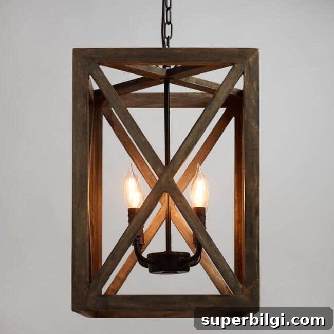 12 Farmhouse Chandelier Ideas to Transform Your Home 6 Wood and Iron Valencia Chandelier