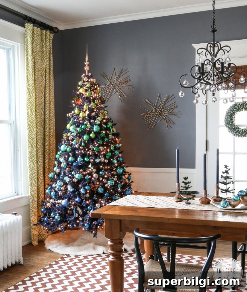 Christmas Color Palette Ideas That Avoid Red 4 Christmas Color Palette | Jewel tone Christmas decor is gorgeous when you're going the non-traditional route!