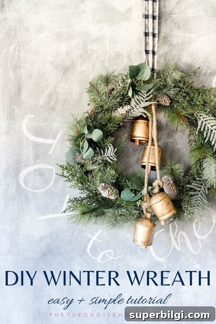 DIY Winter Bell Wreath: Step-by-Step Tutorial 2 A DIY Winter Wreath