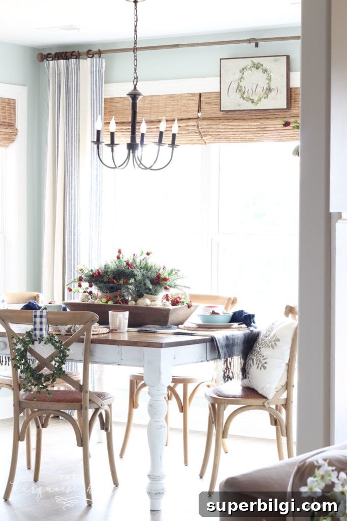 Christmas Kitchen Table Decor