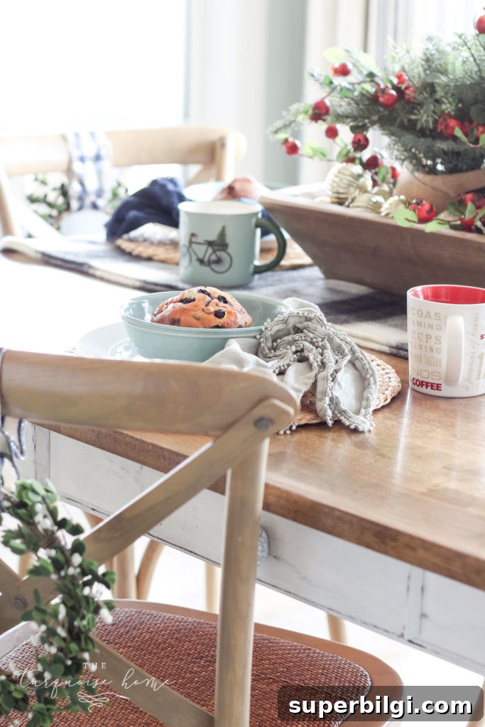 Muffin Christmas Breakfast Decor