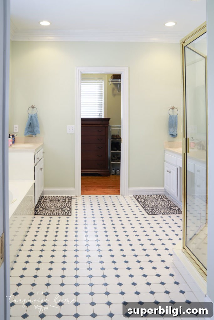Our New Home Tour: Design, Layout and Renovation Details 18 Master bathroom in the new house.