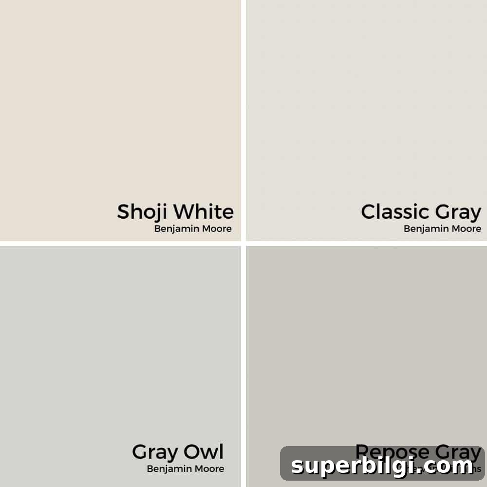 Benjamin Moore Classic Gray Paint Guide 3 Classic Gray vs. Repose Gray