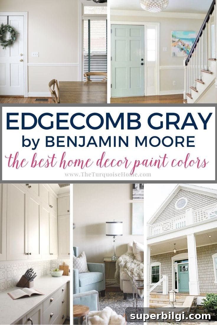 Benjamin Moore Edgecomb Gray: Swatch, Hex Code and Room Ideas 2 Edgecomb Gray by Benjamin Moore wall color | paint color
