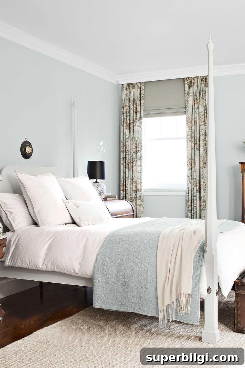 Blue Paint Colors That Transform Your Home 12 Ice Cap by Benjamin Moore
