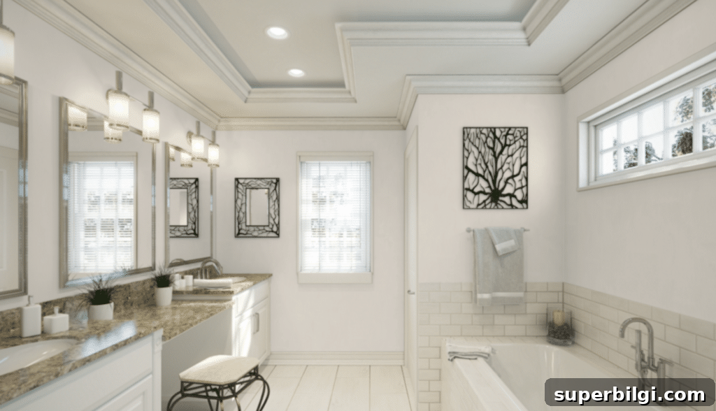 Sherwin-Williams Shoji White Paint: Color Guide and Swatches 10 Shoji White Bathroom