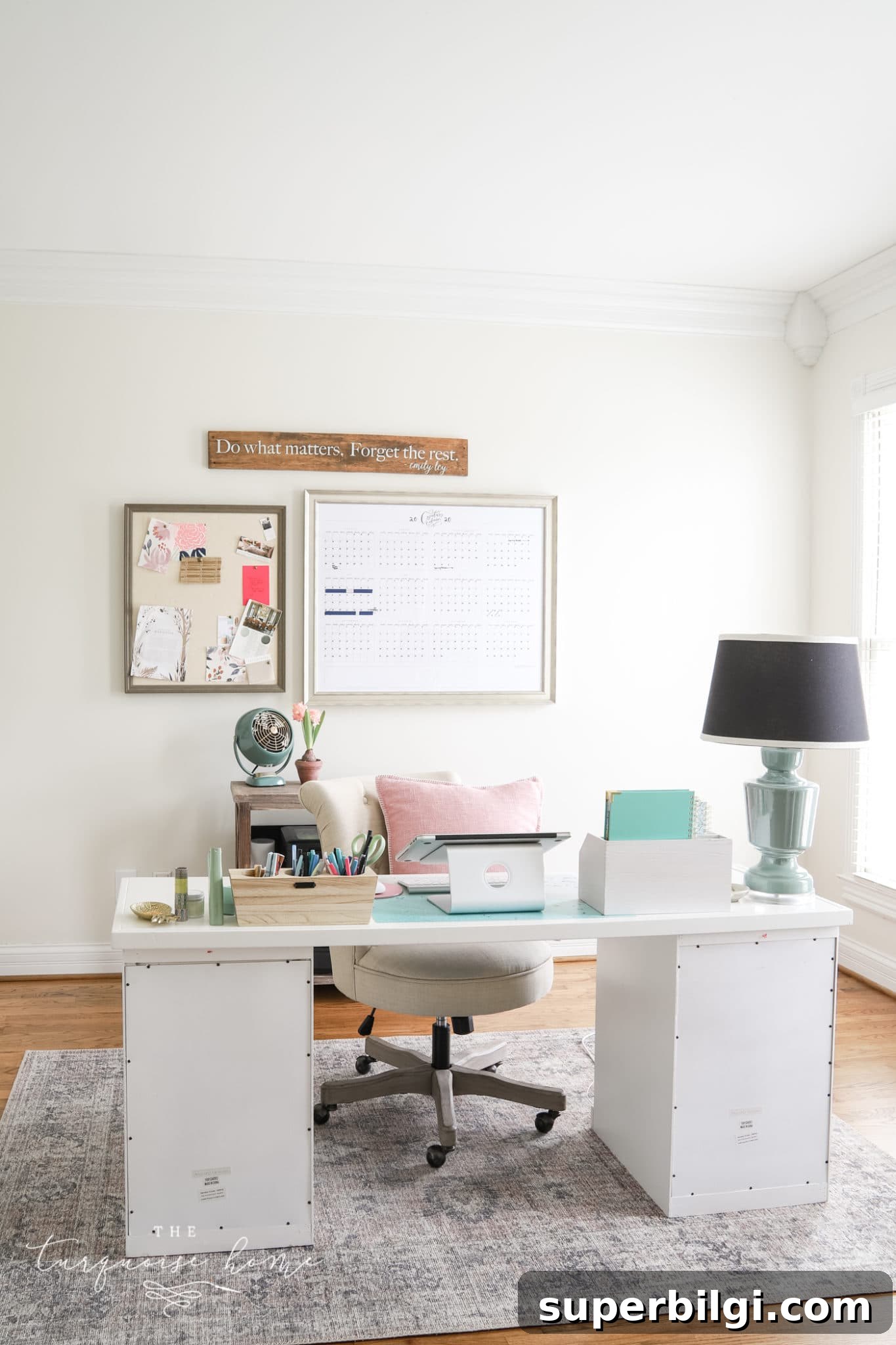 Sherwin-Williams Shoji White Paint: Color Guide and Swatches 4 Home Office with Shoji White painted walls from Sherwin Williams
