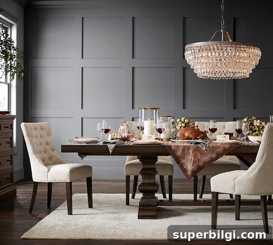 17 Stunning Dining Room Chandeliers to Transform Your Space 10 Clarissa crystal drop round chandelier