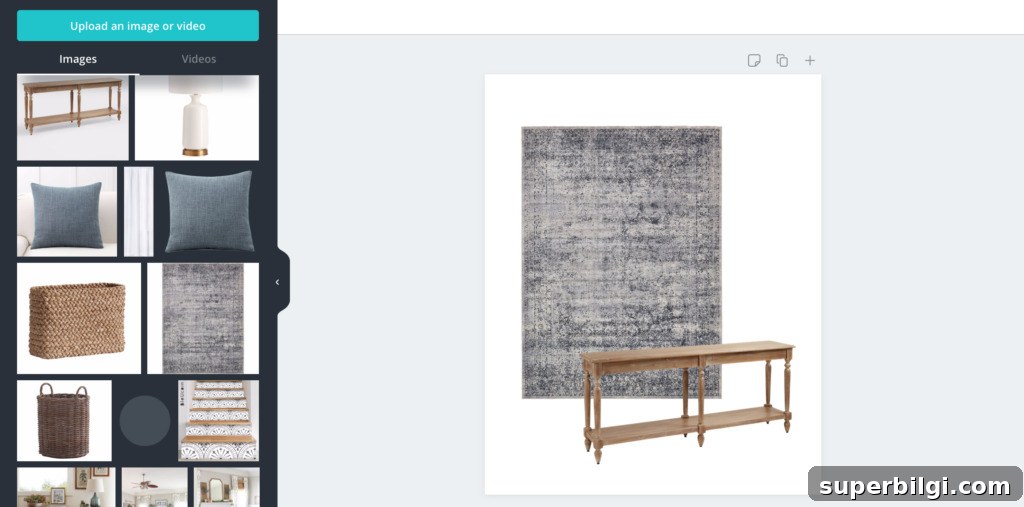 How to Make a Mood Board | Remove the background of an image with Canva's background remover