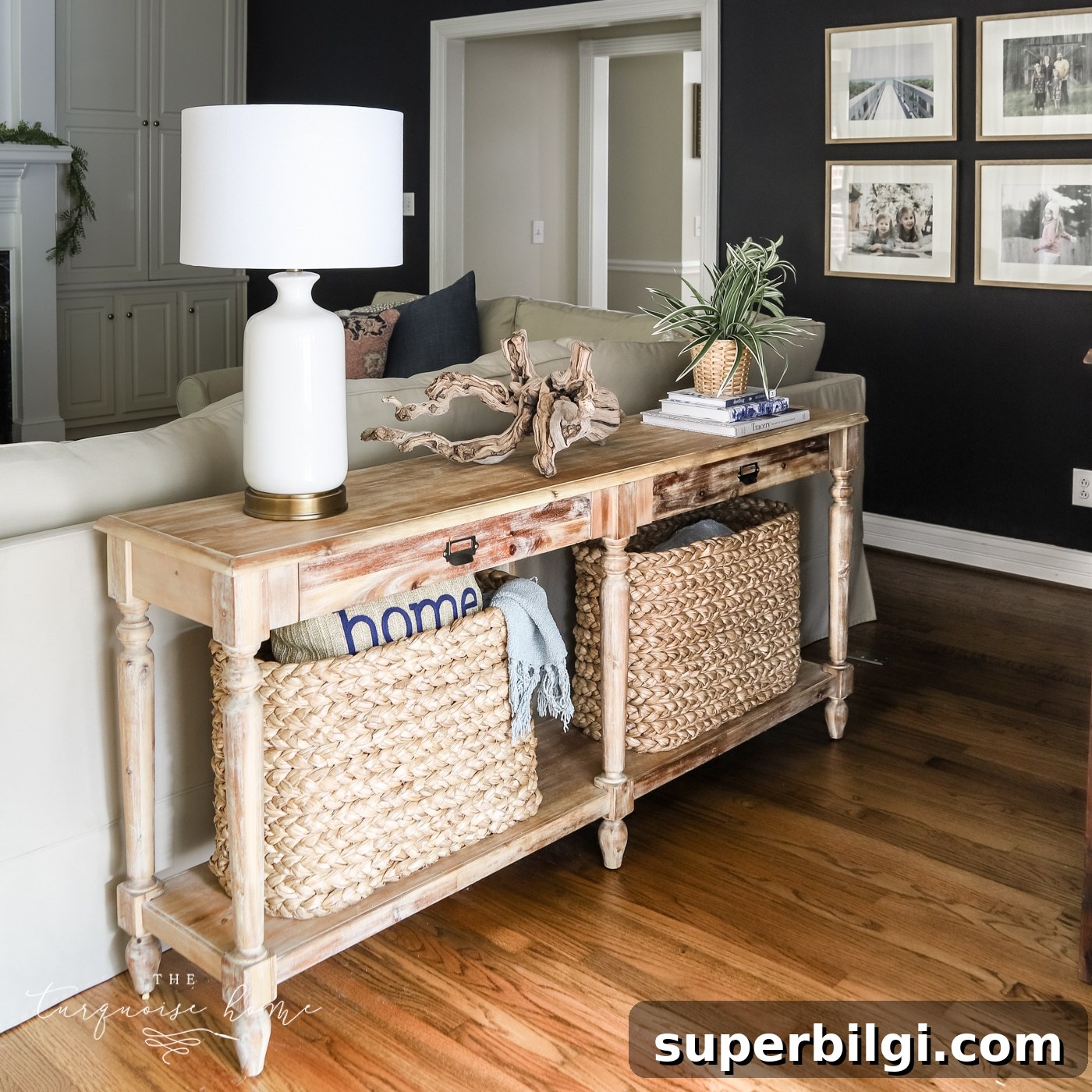 4 Console Table Ideas for Behind Your Sofa 5 Asymmetrical Decor on a Sofa Table