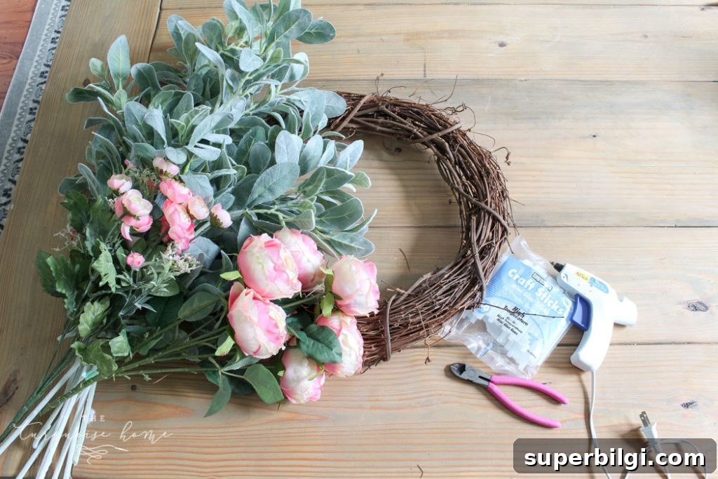 25+ Affordable Home Decor Ideas to Refresh Your Space 6 diy home decor Spring Wreath