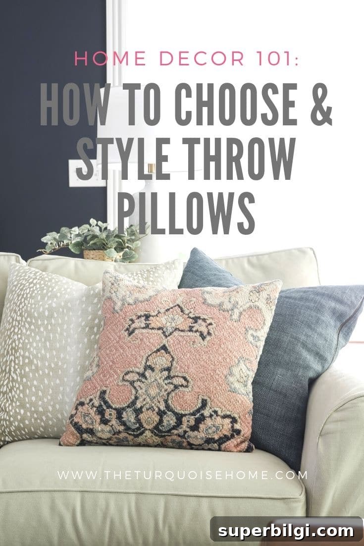 Choose and Arrange Sofa Pillows for Living Room Decor 2 How to Choose and Style Throw Pillows